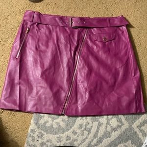 Forever 21 Purple leather skirt